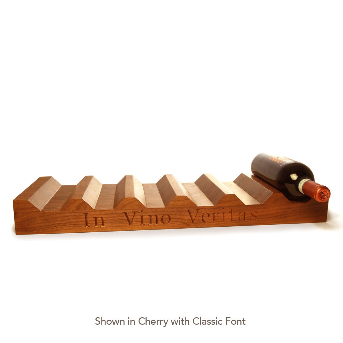 Wood Wine Rack ~ In Vino Veritas - Words with Boards
 - 1