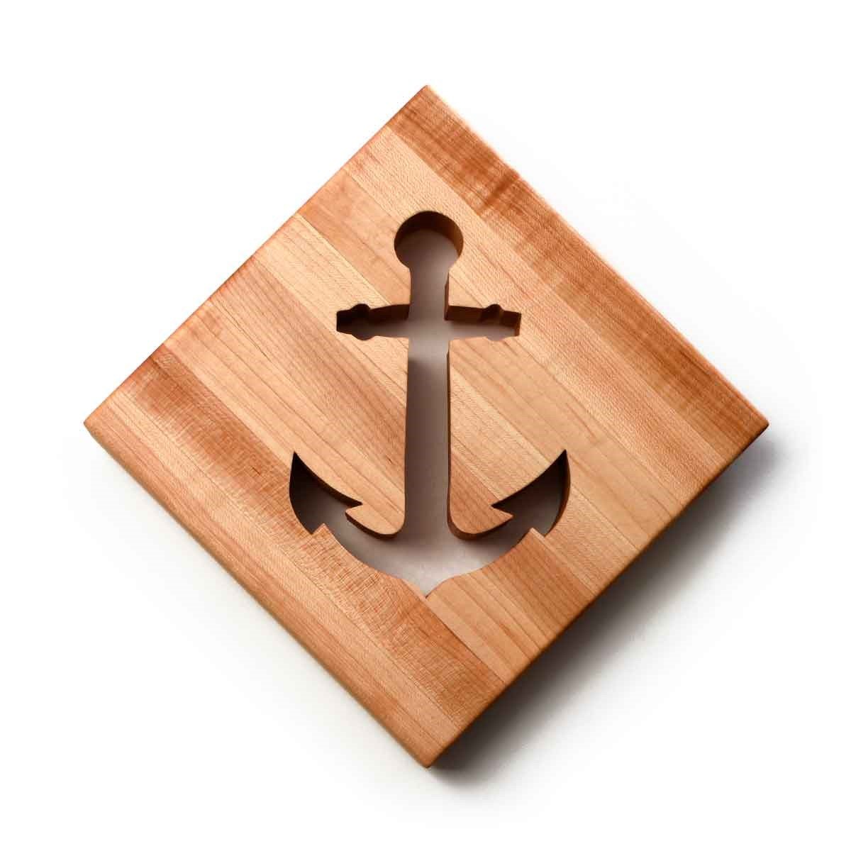WOOD TRIVET, ANCHOR