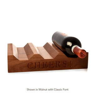 Wood Wine Rack ~ CHEERS! - Words with Boards
 - 2