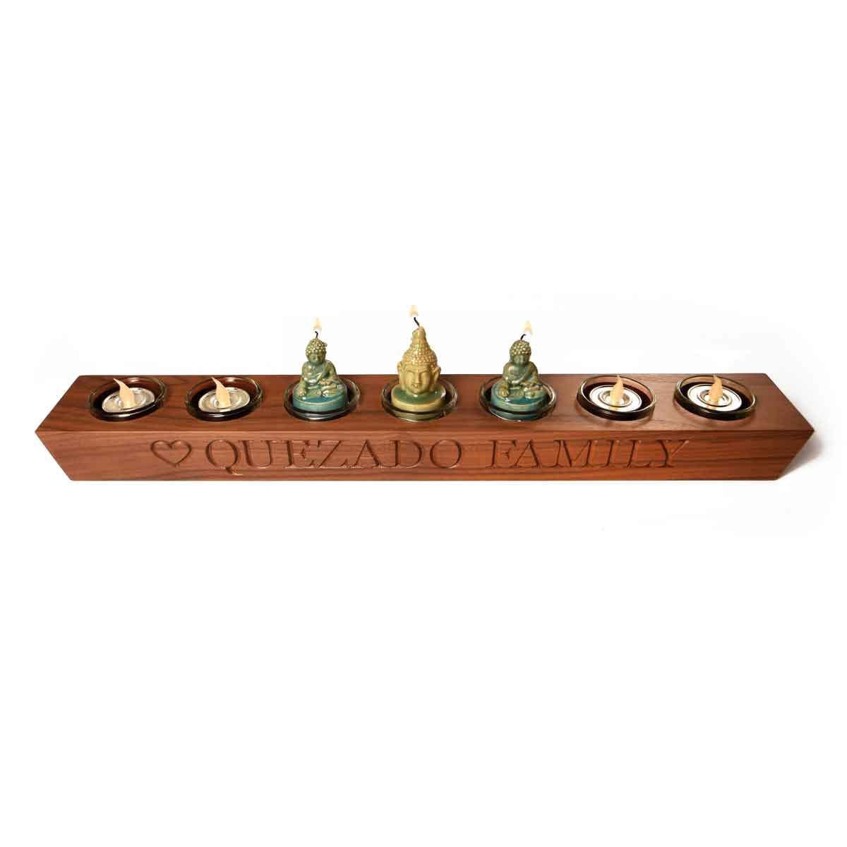 Wood Candle Holder