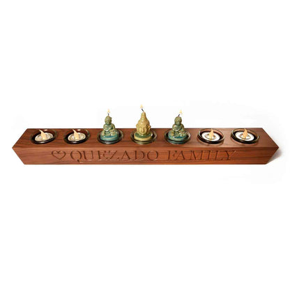 Wood Candle Holder