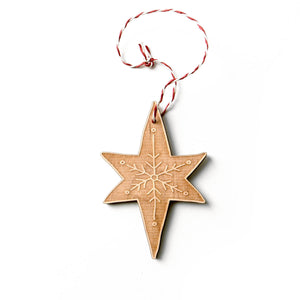 Woodland-Christmas-Ornaments-star-maple-wood