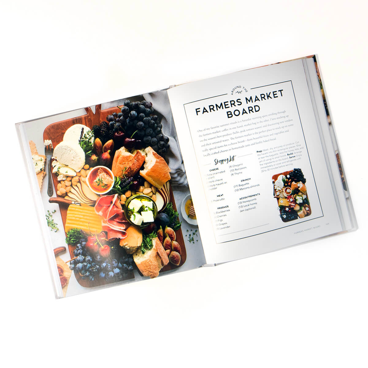 Around the Board book, Open to Farmers Market Board page