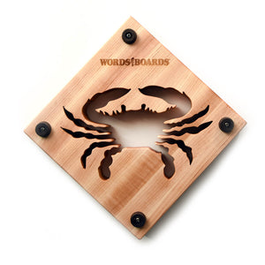 crab trivet, showing the rubber feet 