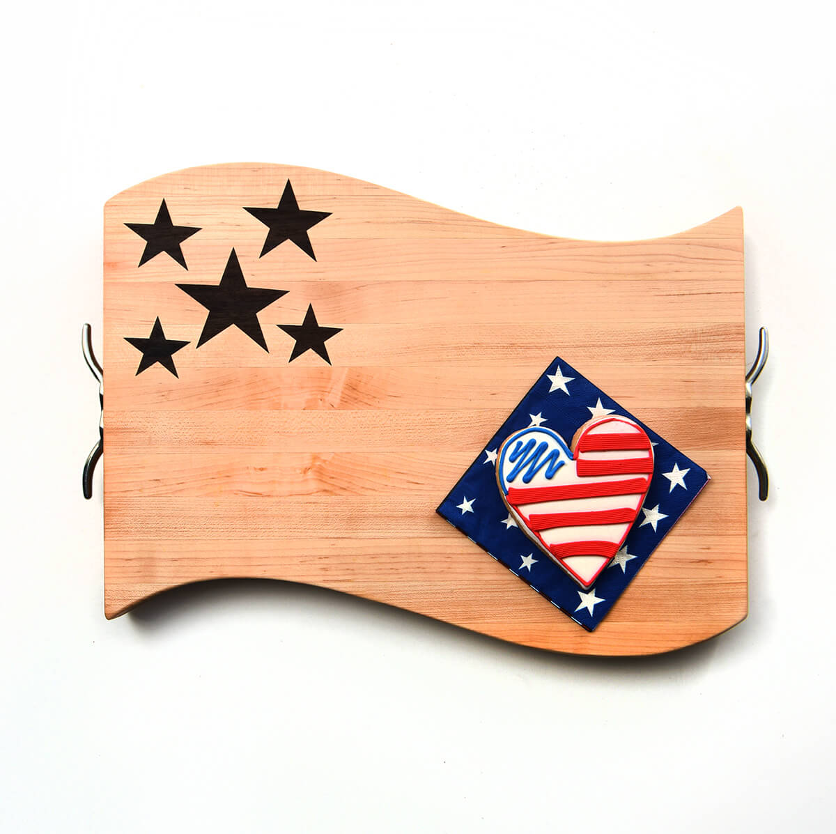 Flag shaped cutting board - patriotic decorations