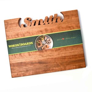 Personalized Cutting Board,  cherry wood