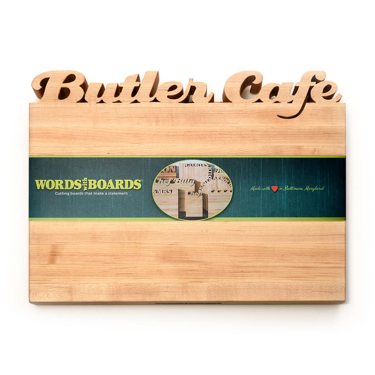 1 1/2 Wood Cutting Board, Walnut, Cherry & Maple, 1 1/2 Chopping Board,  Large Butchers Block, Housewarming Gift,made in USA , Free Ship 